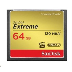 SanDisk Compact Flash 64GB Extreme (R:120 W:85 MB s) UDMA7