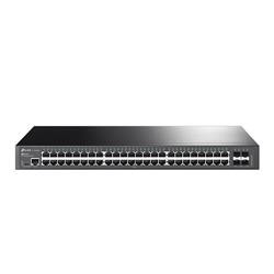 TP-LINK "JetStream™ 48-Port Gigabit L2+ Managed Switch with 4 10GE SFP+ SlotsPORT: 48× Gigabit RJ45 Ports, 4× 10G SFP+ 