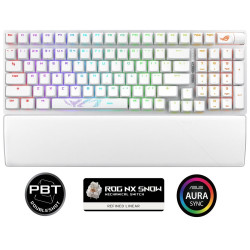 ASUS klávesnice ROG STRIX SCOPE II 96 WL WHITE NXSW US PBT