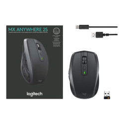 LOGITECH, LOGITECH MX ANYWHERE 2S WIRELESS MOUSE GRAPHITE