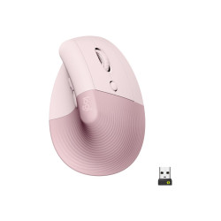 Logitech Lift myš, Bezdrátová USB + Bluetooth, Optická, 4000 dpi, Růžová ( 910-006478 )