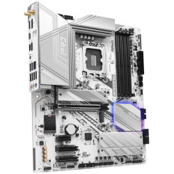 ASRock Z890 Pro RS WiFi White Intel Z890 LGA1851 4x DDR5 4x M.2 HDMI DP 2x Thunderbolt 4 WiFi ATX