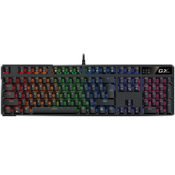 GENIUS GX GAMING Scorpion K12 drátová mechanická Brown Switches RGB podsvícení Copilot USB černá CZ+SK layout