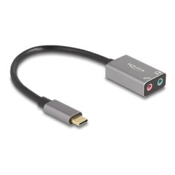 External USB Sound Card with Type-C male, External USB Sound Card with Type-C male