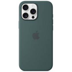 iPhone 16 Pro Max Silicone Case with MS - Lake Gre