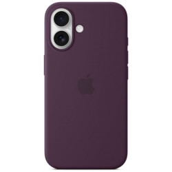 iPhone 16 Silicone Case with MS - Plum