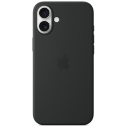 iPhone 16 Plus Silicone Case with MS - Black