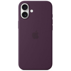 iPhone 16 Plus Silicone Case with MS - Plum