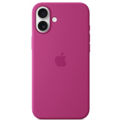 iPhone 16 Plus Silicone Case with MS - Fuchsia