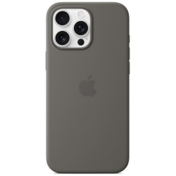 iPhone 16 Pro Max Silicone Case with MS - Stone Gr