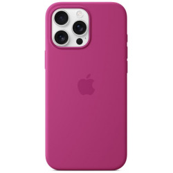 iPhone 16 Pro Max Silicone Case with MS - Fuchsia