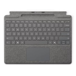 MS Surface Pro Keyboard + Pen Storage CM, Pen Storage, CoPilot Button, EN Int, Platinum - Slim Pen NOT included