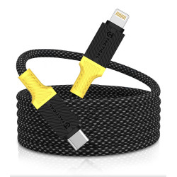 Tactical MagRope USB-C Lightning 1m Black Yellow