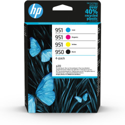 HP 950 Black 951 CMY Original Ink Cartridge 4-Pack (1,000 700 700 700 pages)