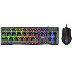 GENIUS GX GAMING Scorpion KM-GX6 drátový set klávesnice s myší RGB podsvícení Copilot USB černá CZ+SK layout