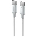SWISSTEN DATOVÝ KABELTEXTILE II USB-C USB-C 1,5 M BÍLÝ