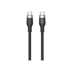 1.5m Silicone USB-C to USB-C 60W Black