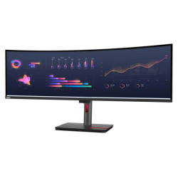 LENOVO LCD P49w-30 - 49”,IPS,matný,16:9,5120x1440,60Hz,4ms 6ms,350cd m2,2000:1,HDMI,DP,USB-C,ThB,RJ45,USBHub,Pivot,VESA