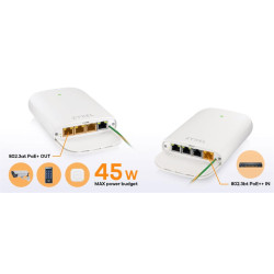 Zyxel PoE12-3PD, 4x 1Gb port PoE extender. 45W PoE budget, IP55 rated (outdoor)