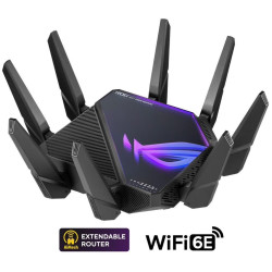 ASUS ROG Rapture GT-AX16000 (AXE16000) WiFi 6E Extendable Gaming Router, 10G & 2.5G porty, Aimesh, 4G 5G