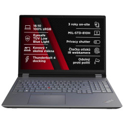 LENOVO NTB ThinkPad Workstation P16 G2 - i7-14700HX ,16"WQUX OLED Touch,32GB,1TBSSD,RTX 3500 Ada 12GB,IRcam,W11P