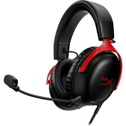 HyperX Cloud III BLK RED GAM HEADSET - Sluchátka k PC