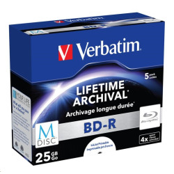 VERBATIM MDisc BD-R(5-pack)Jewel 4x 25GB