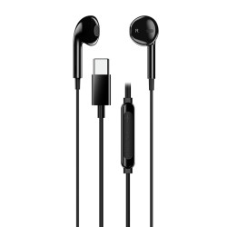 Genius HS-M365, sluchátka s mikrofonem, černá, 2.0, špuntová, USB Type-C