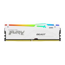 KINGSTON DIMM DDR5 16GB 6000MT s CL30 Non-ECC FURY Beast RGB XMP, Bílá