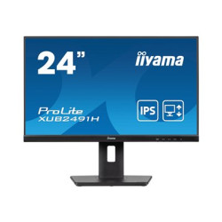 iiyama ProLite XUB2491H-B1 - LED monitor - 24" (23.8" zobrazitelný) - 1920 x 1080 Full HD (1080p) @ 100 Hz - IPS - 300 cd m2 - 1300:1 - 0.5 ms - HDMI, DisplayPort - matná, černá