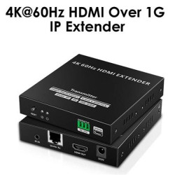 PremiumCord 4K@60Hz HDMI nekompresovaný extender na 120m přes LAN, over IP