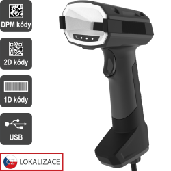 VIRTUOS - DPM CCD 2D čtečka Virtuos HT-880DPM, USB, tmavě šedá