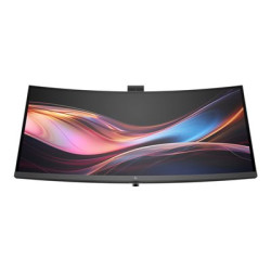 HP 734pm - Series 7 Pro - LED monitor - zakřivená - 34" - 3440 x 1440 WQHD @ 120 Hz - IPS Black - 400 cd m2 - 2000:1 - DisplayHDR 400 - 5 ms - Thunderbolt 4, HDMI, DisplayPort, USB-C - reproduktory - černá, stříbrná