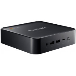 Viewsonic Chromebox, Intel Celeron 5205U, Chrome OS, 64GB ROM 8GB RAM,HDMI-out x2, uSD card x1,RJ45 x1, USB black