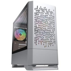 COUGAR PC skříň MG140 Air RGB White Mini Tower Air Vents Front Panel 3 x ARGB Fans 4mm TG Left Panel