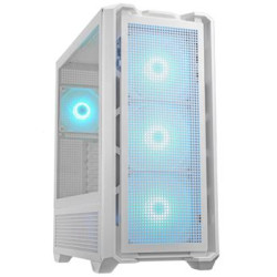 COUGAR PC skříň MX600 White Mid Tower Mesh Front Panel 3 x 140mm + 1 x 120mm Fans TG Left Panel