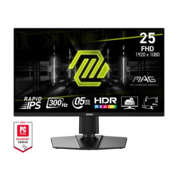 MSI MAG 255PXF 24,5" Rapid IPS FHD 300Hz 0,5ms 2xHDMI DP Výškově nastavitelný Pivot černá