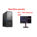 Lenovo TC Neo 50t G5 TWR, i3-14100, UMA, 8GB, SSD 512GB, FDOS, 3y OS