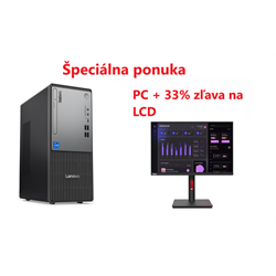 Lenovo TC Neo 50t G5 TWR, i3-14100, UMA, 8GB, SSD 512GB, FDOS, 3y OS