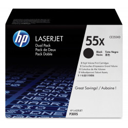 HP černý toner, CE255XD pro LJ P3015 high capacity originál