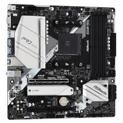 ASRock B550M Pro4 AM4 4x DDR4 DIMM VGA HDMI DP 2x M.2 USB-C mATX