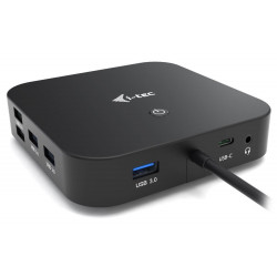 i-tec dokovací stanice 2x USB-C HDMI DP 3x USB 3.0 2x USB 2.0 LAN PD 100W + univerzální nabíječka 112W