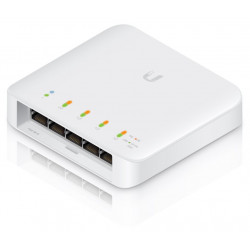 UBNT UniFi Switch USW Flex - 5x Gbit RJ45, 1x PoE In 802.3bt, 4x PoE Out 802.3af at, venkovní