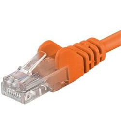 PremiumCord Patch kabel Cat5E UTP, délka 10m, oranžová