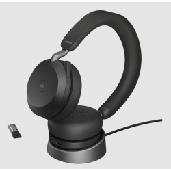 Jabra Evolve2 75 Stereo ANC USB-C BT Bezdrát MS Stand Černá