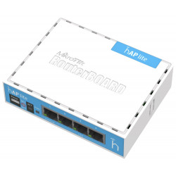 MikroTik, RouterBOARD RB941-2nD, hAP-Lite, 650Mhz CPU, 32MB RAM, 4xLAN, 2.4Ghz 802b g n, ROS L4, case, PSU