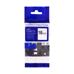 PRINTLINE kompatibilní páska s Brother TZE-243, 18mm, modrý tisk bílý podklad