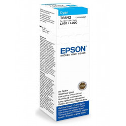 Epson inkoustová náplň C13T66424A L100 L110 L200 L210 L355 L550 70ml Modrá