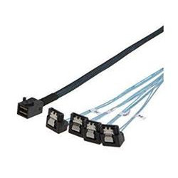 INTEL 730 mm straight SFF8643 to right angle 7-pin connector cables