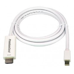 PremiumCord mini DisplayPort 1.2 na HDMI 2.0 kabel pro rozlišení 4Kx2K@60Hz, 2m